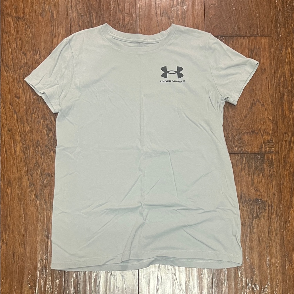 Under Armour Light Gray Tee with Logo